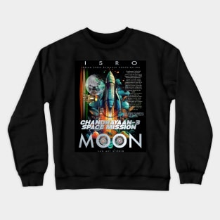 Chandrayaan-3-artwork Crewneck Sweatshirt